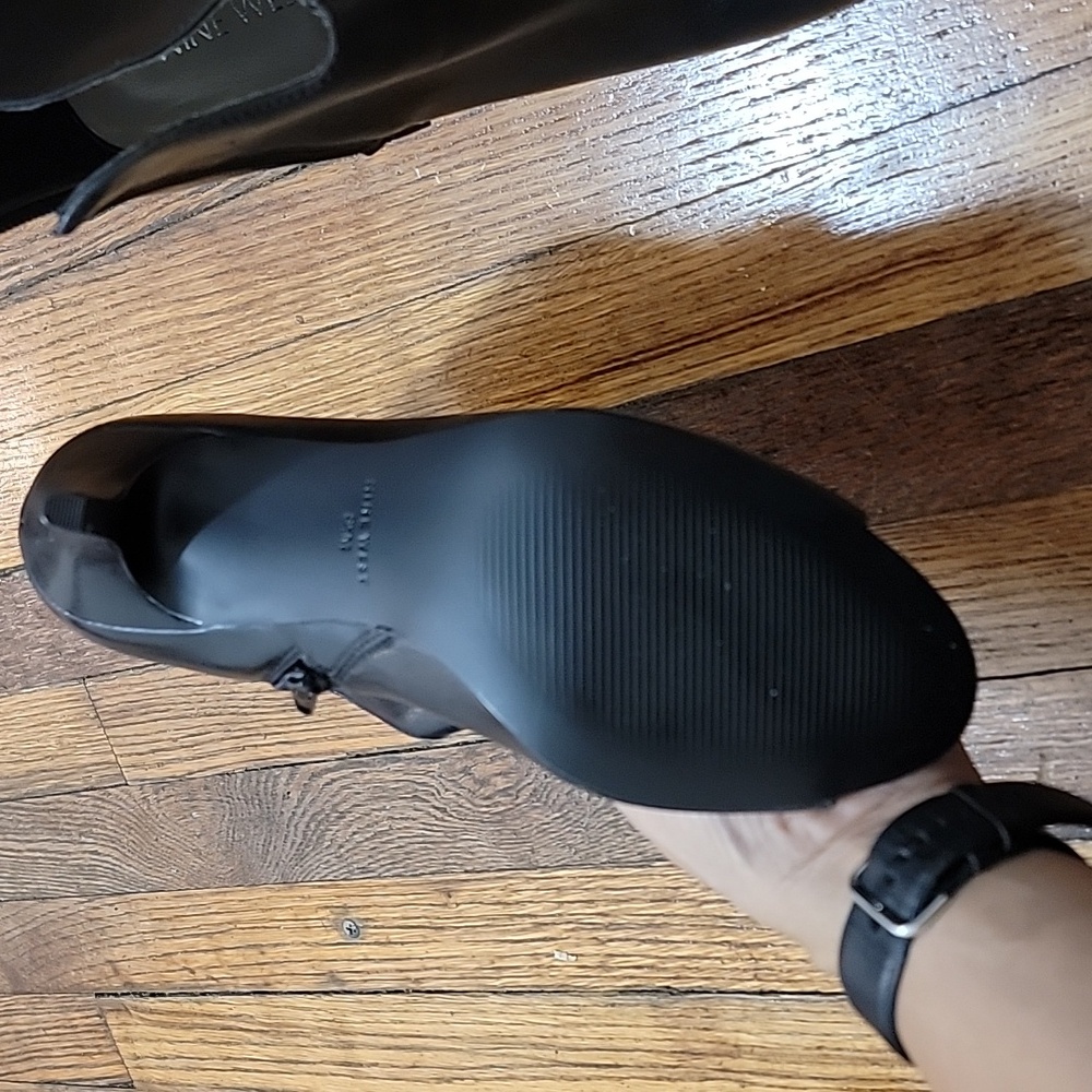 Nine West: Black open toe booties - Picture 5 of 5